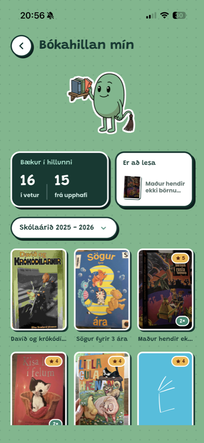 Bókahillan mín 1