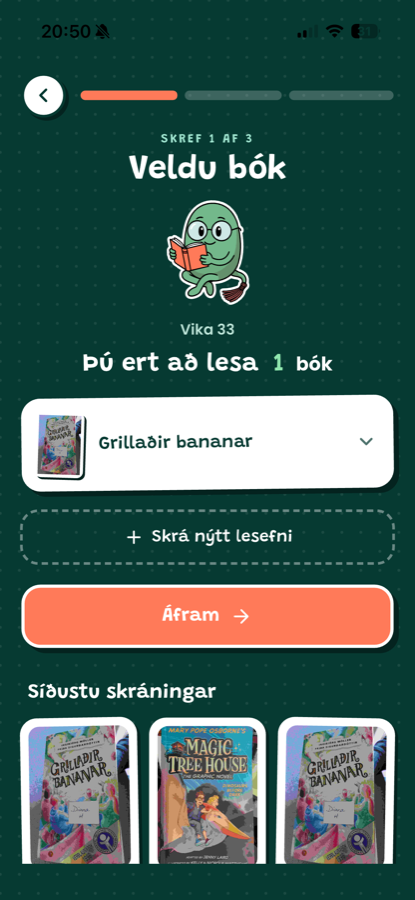 Skrá lestur 1
